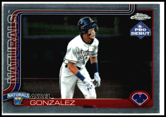 2025 Topps Pro Debut Chrome #PDC-133 Asbel Gonzalez Northwest Arkansas Naturals