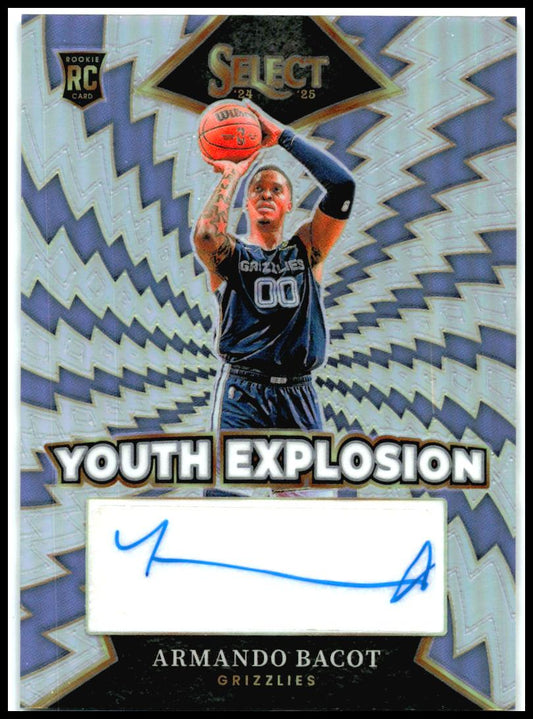 2024-25 Select Youth Explosion Signatures Holo #YE-BAC Armando Bacot Auto