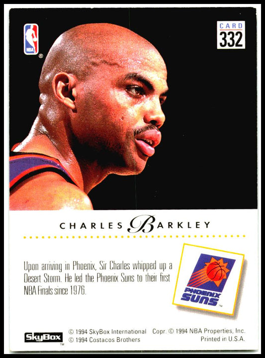 1993-94 SkyBox Premium #332 Charles Barkley Phoenix Suns