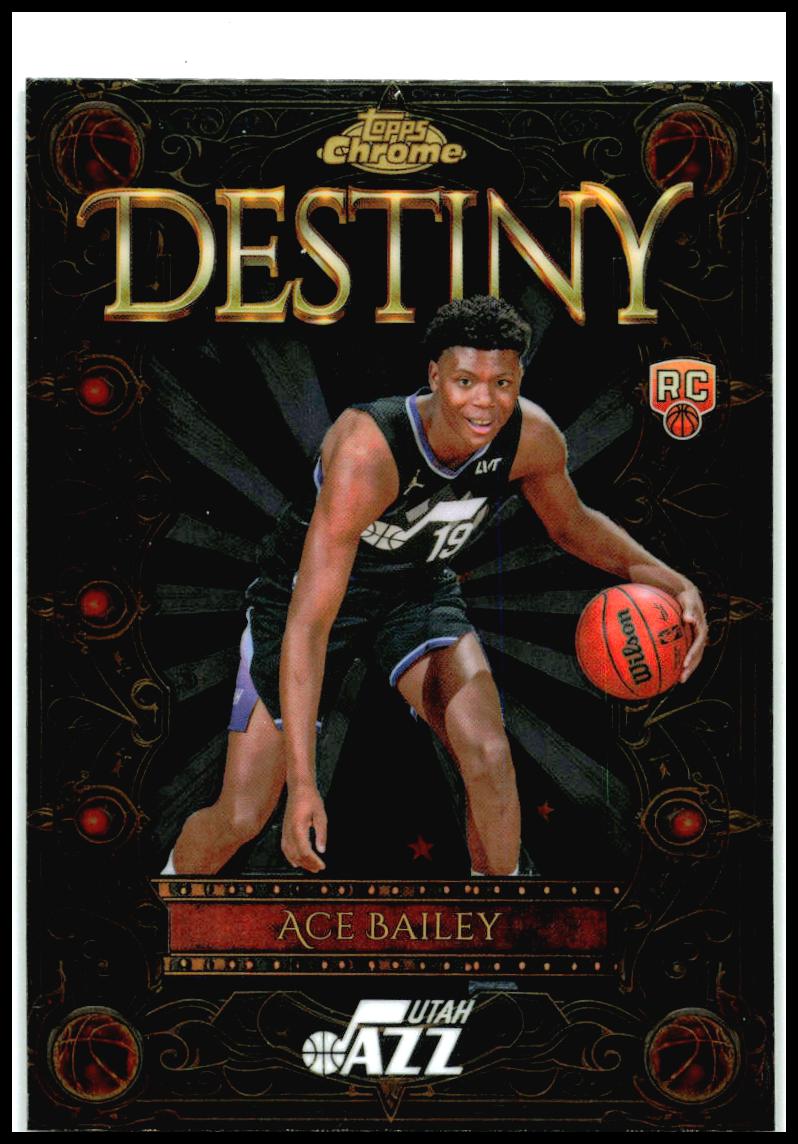 2025-26 Topps Chrome Destiny #D-5 Ace Bailey Utah Jazz