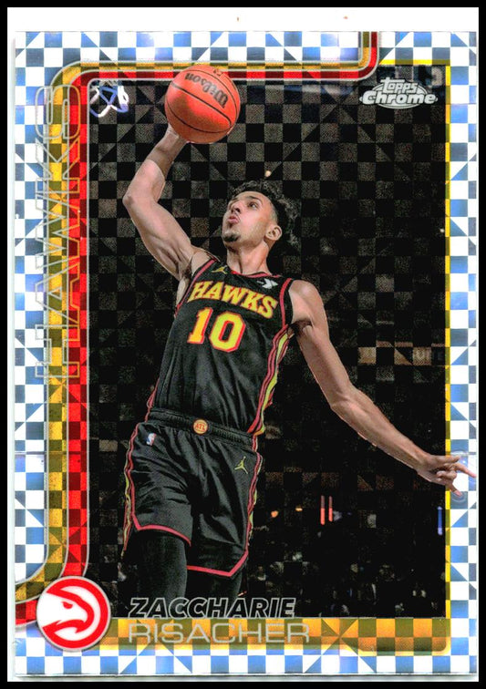 2025-26 Topps Chrome X-Fractor #2 Zaccharie Risacher Atlanta Hawks