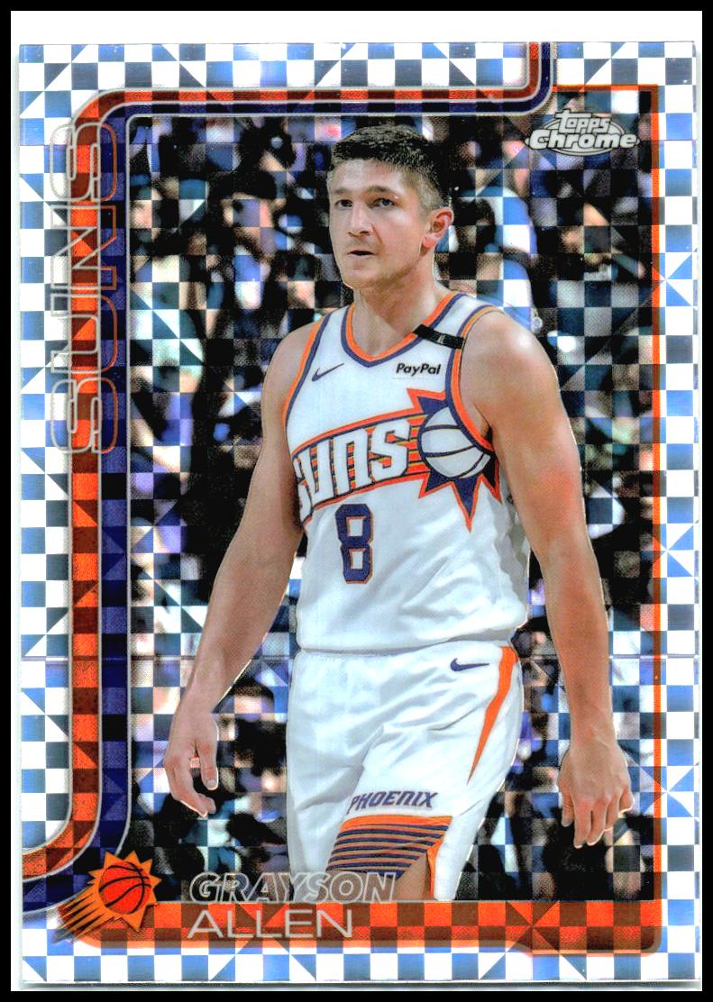 2025-26 Topps Chrome X-Fractor #107 Grayson Allen Phoenix Suns