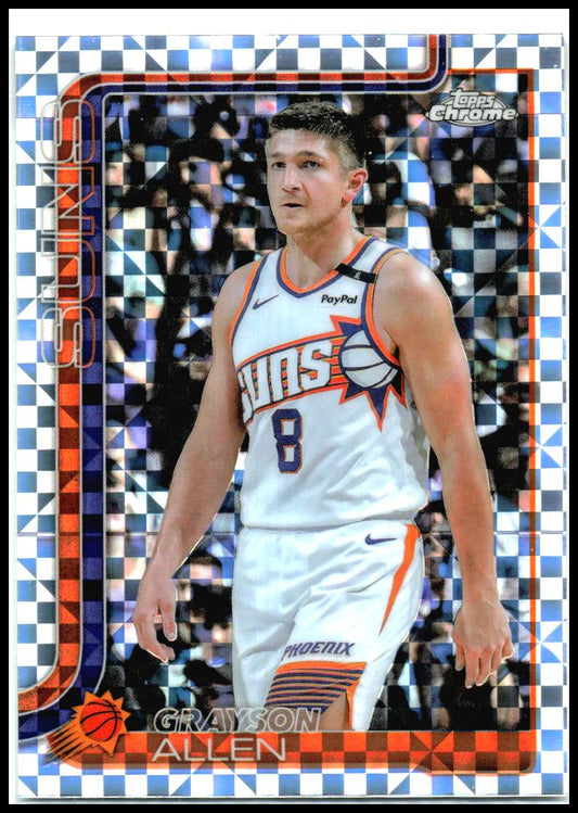 2025-26 Topps Chrome X-Fractor #107 Grayson Allen Phoenix Suns