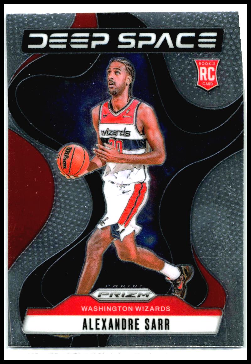 2024-25 Panini Prizm Deep Space #9 Alexandre Sarr Washington Wizards