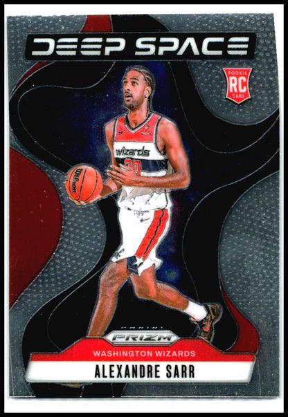 2024-25 Panini Prizm Deep Space #9 Alexandre Sarr Washington Wizards