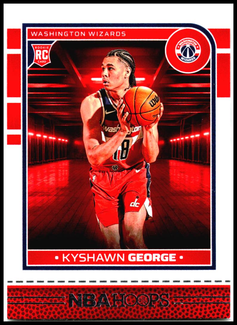 2024-25 Hoops #254 Kyshawn George Rookie Washington Wizards