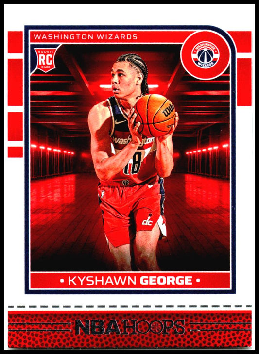 2024-25 Hoops #254 Kyshawn George Rookie Washington Wizards