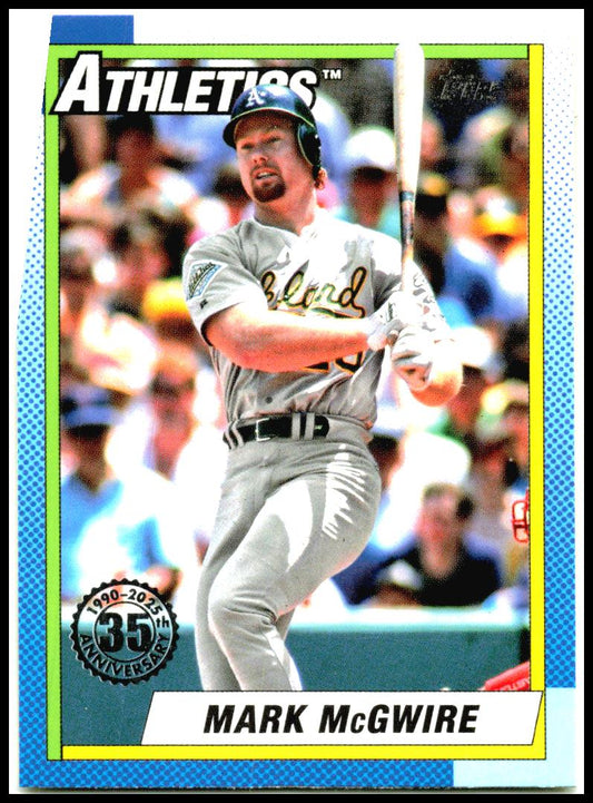 2025 Topps 1990 Topps 35th Anniversary #T90-66 Mark McGwire Athletics