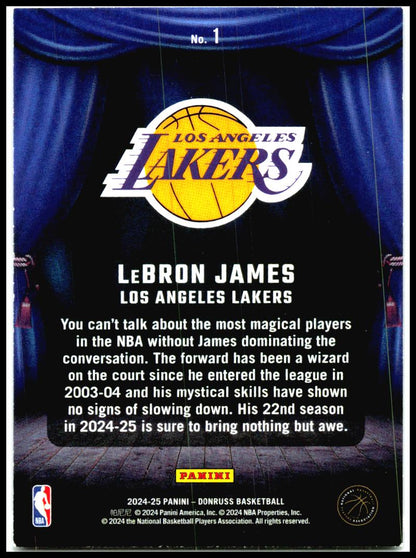 2024-25 Donruss Magicians #1 LeBron James Los Angeles Lakers