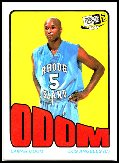 1999 Press Pass SE Old School #4 Lamar Odom Los Angeles Clippers