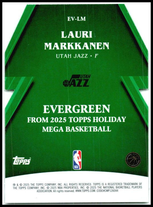2025-26 Topps Holiday Evergreen #EV-LM Lauri Markkanen Utah Jazz
