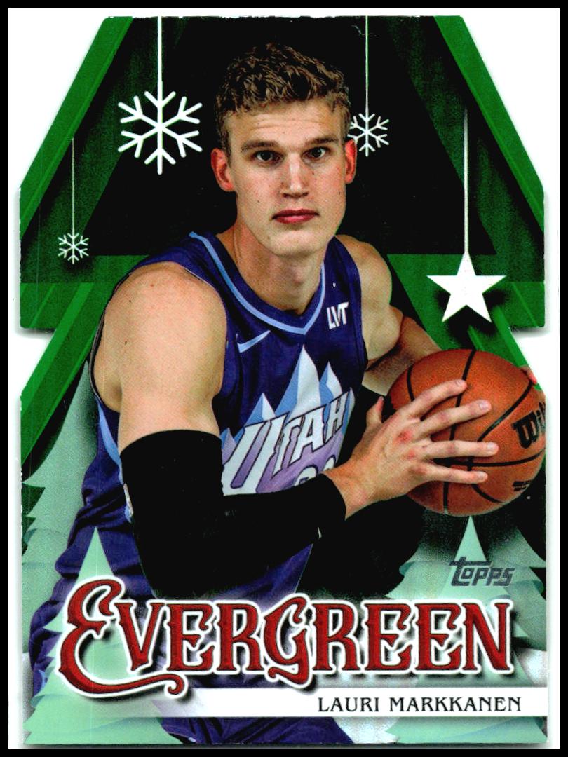 2025-26 Topps Holiday Evergreen #EV-LM Lauri Markkanen Utah Jazz