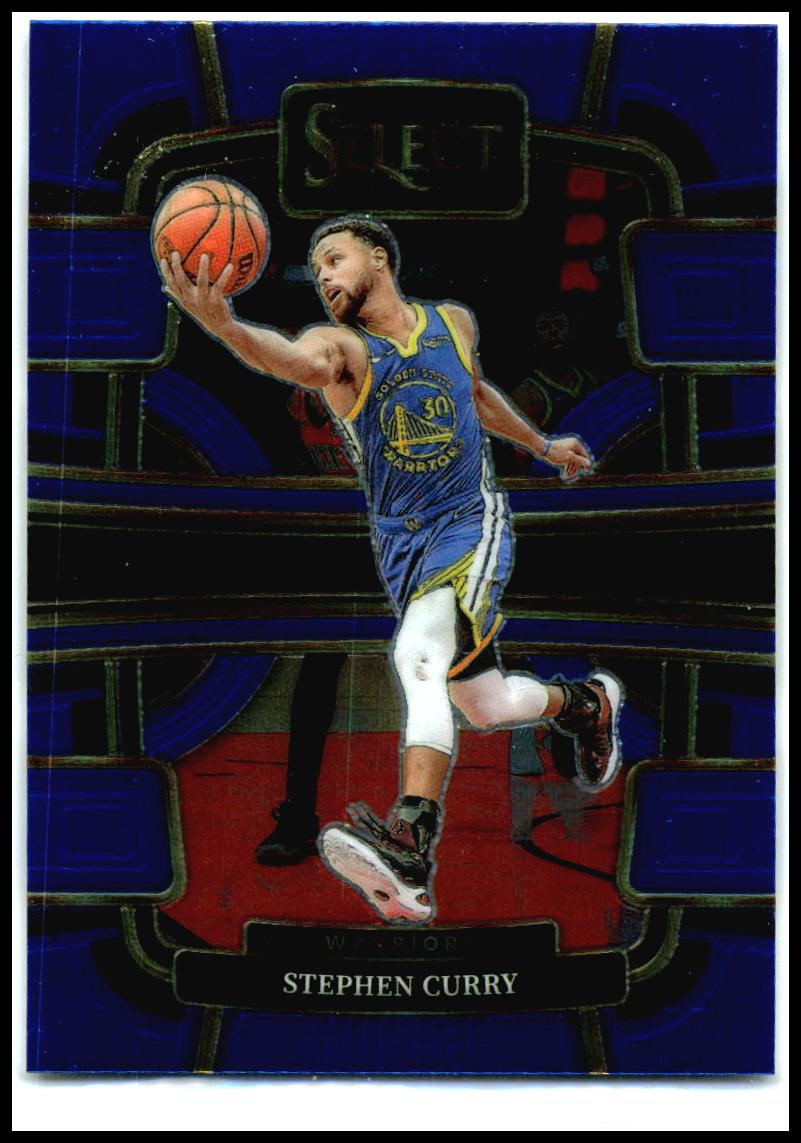 2023-24 Panini Select Blue #56 Stephen Curry Golden State Warriors