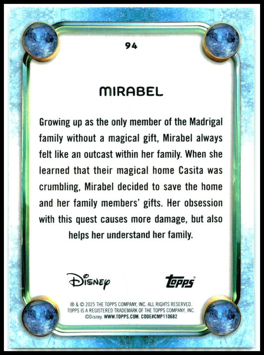 2025 Topps Disney Wonder FoilFractor #94 Mirabel