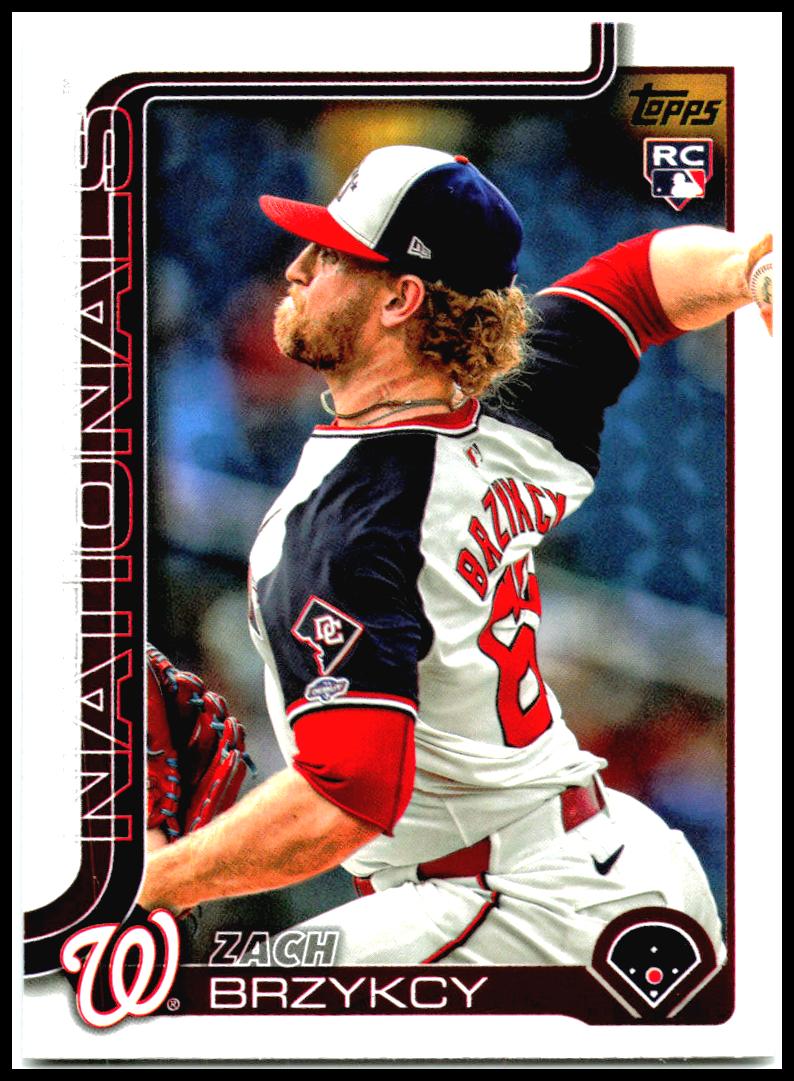 2025 Topps #411 Zach Brzykcy Rookie Washington Nationals