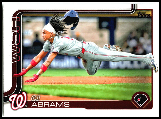 2025 Topps #122 CJ Abrams Washington Nationals