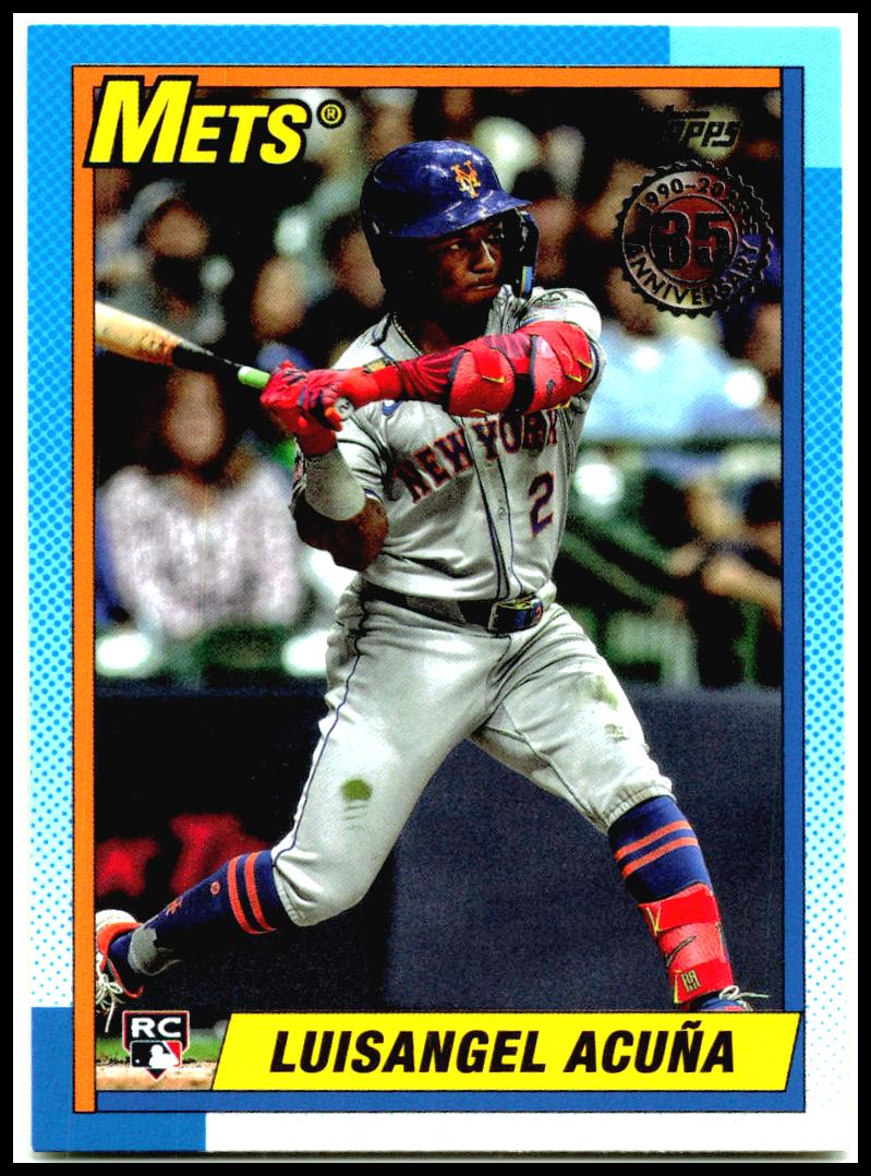 2025 Topps 1990 Topps Baseball 35th Anniversary #90B2-22 Luisangel Acuña Mets
