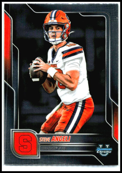 2025 Bowman University Chrome #193 Steve Angeli Syracuse Orange