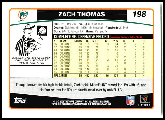 2006 Topps #110 Chris Chambers Miami Dolphins
