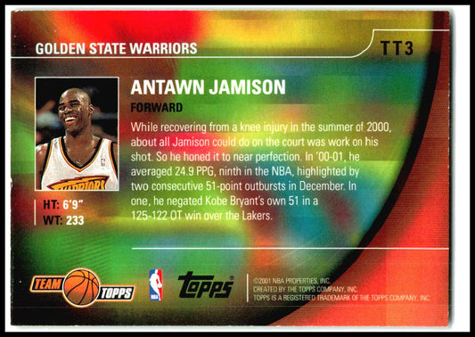 2001-02 Topps Team Topps #TT3 Antawn Jamison Golden State Warriors
