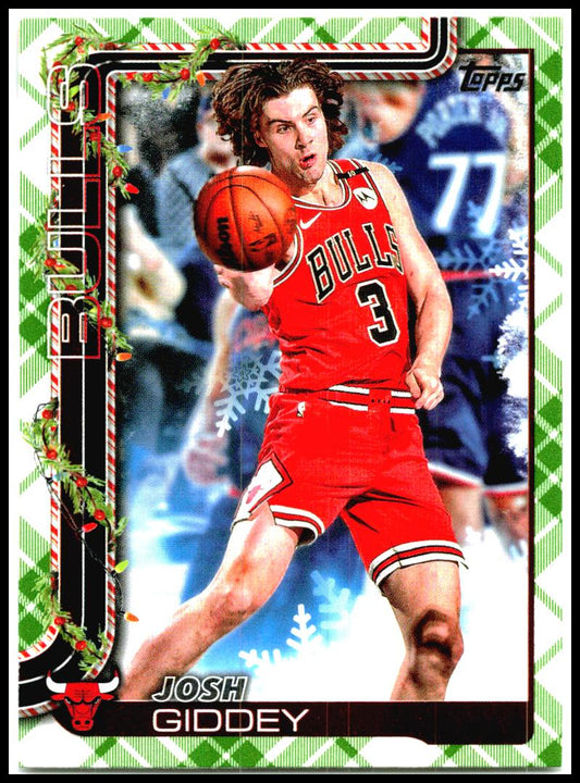2025-26 Topps Holiday #H28 Josh Giddey Chicago Bulls
