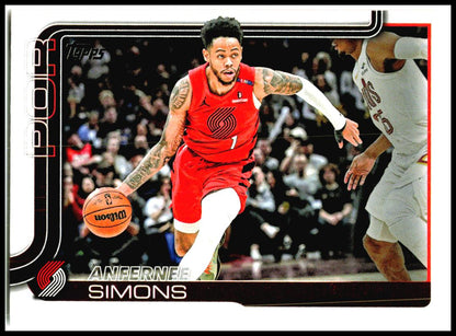 2025-26 Topps #123 Anfernee Simons Portland Trail Blazers