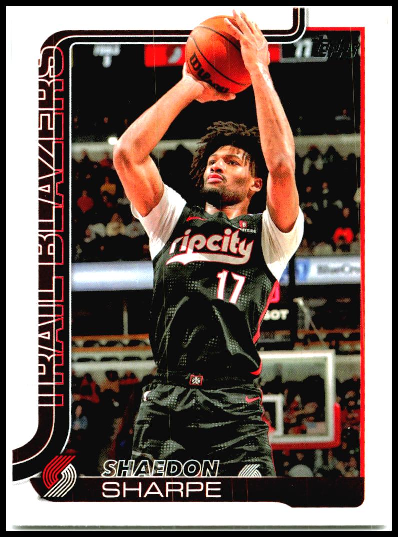 2025-26 Topps #127 Shaedon Sharpe Portland Trail Blazers