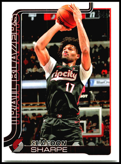 2025-26 Topps #127 Shaedon Sharpe Portland Trail Blazers