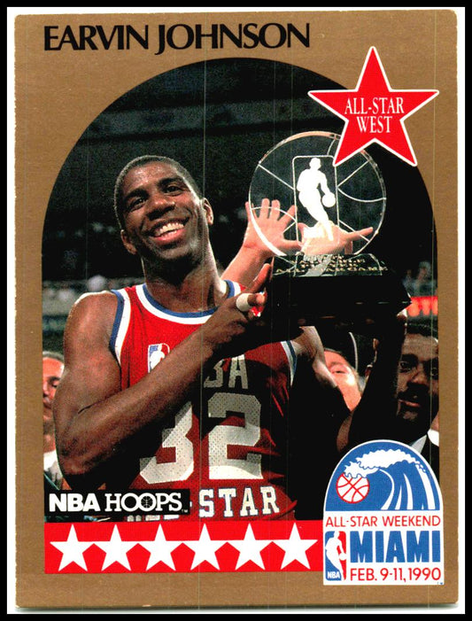 1990-91 Hoops All-Star #NNO Magic Johnson Los Angeles Lakers