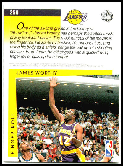 1993-94 Upper Deck #250 James Worthy Los Angeles Lakers
