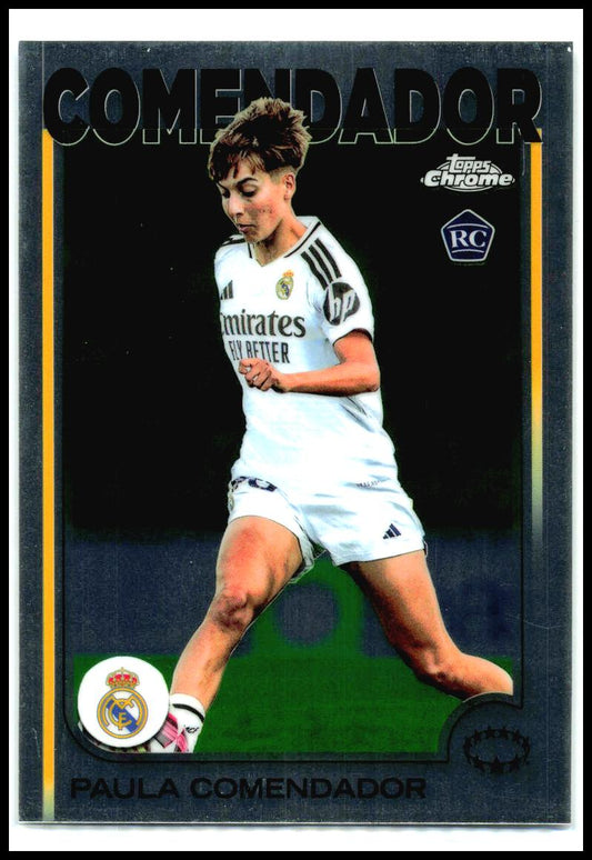 2024-25 Topps Chrome UEFA #62 Paula Comendador Rookie Real Madrid Femenino