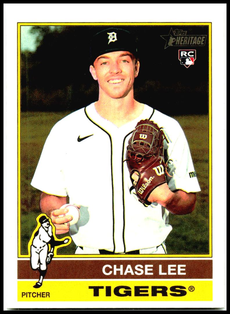 2025 Topps Heritage #641 Chase Lee Rookie Detroit Tigers