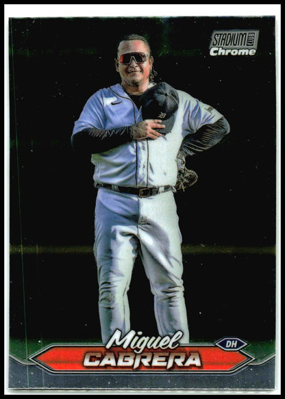 2024 Stadium Club Chrome #163 Miguel Cabrera Detroit Tigers