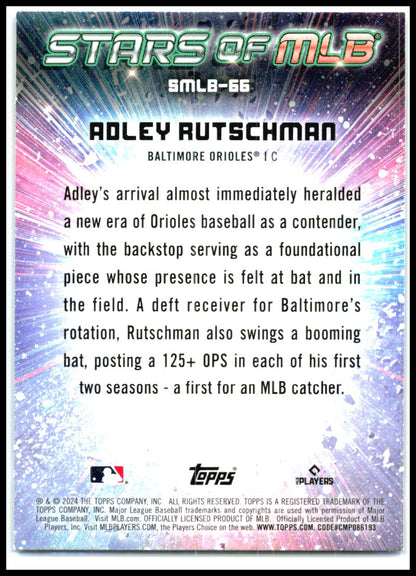 2024 Topps Update Stars of MLB #SMLB-66 Adley Rutschman Baltimore Orioles