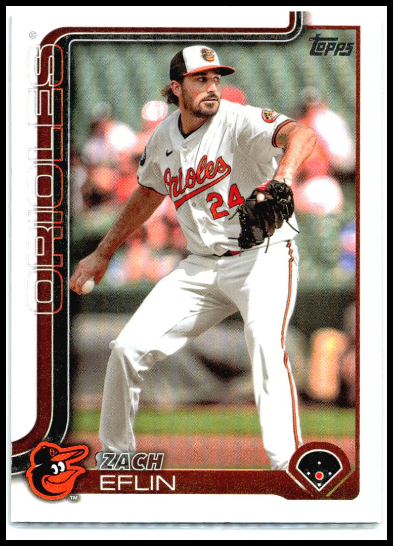 2025 Topps Rainbow Foil #188 Zach Eflin Baltimore Orioles