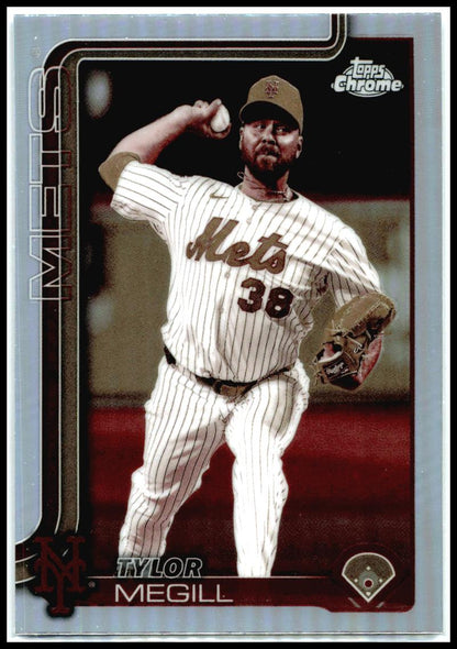 2025 Topps Chrome Update Sepia Refractors #USC153 Tylor Megill New York Mets