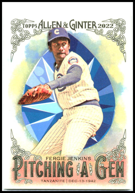 2022 Topps Allen & Ginter Pitching a Gem #PAG-5 Fergie Jenkins Chicago Cubs