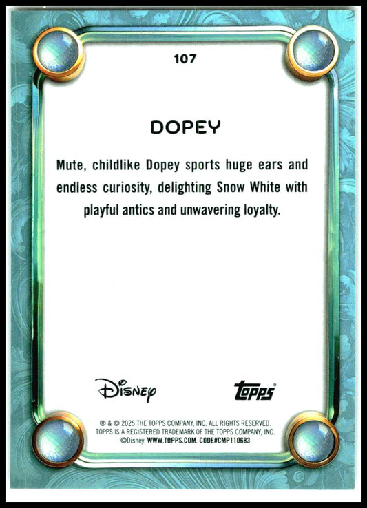 2025 Topps Disney Wonder #107 Dopey