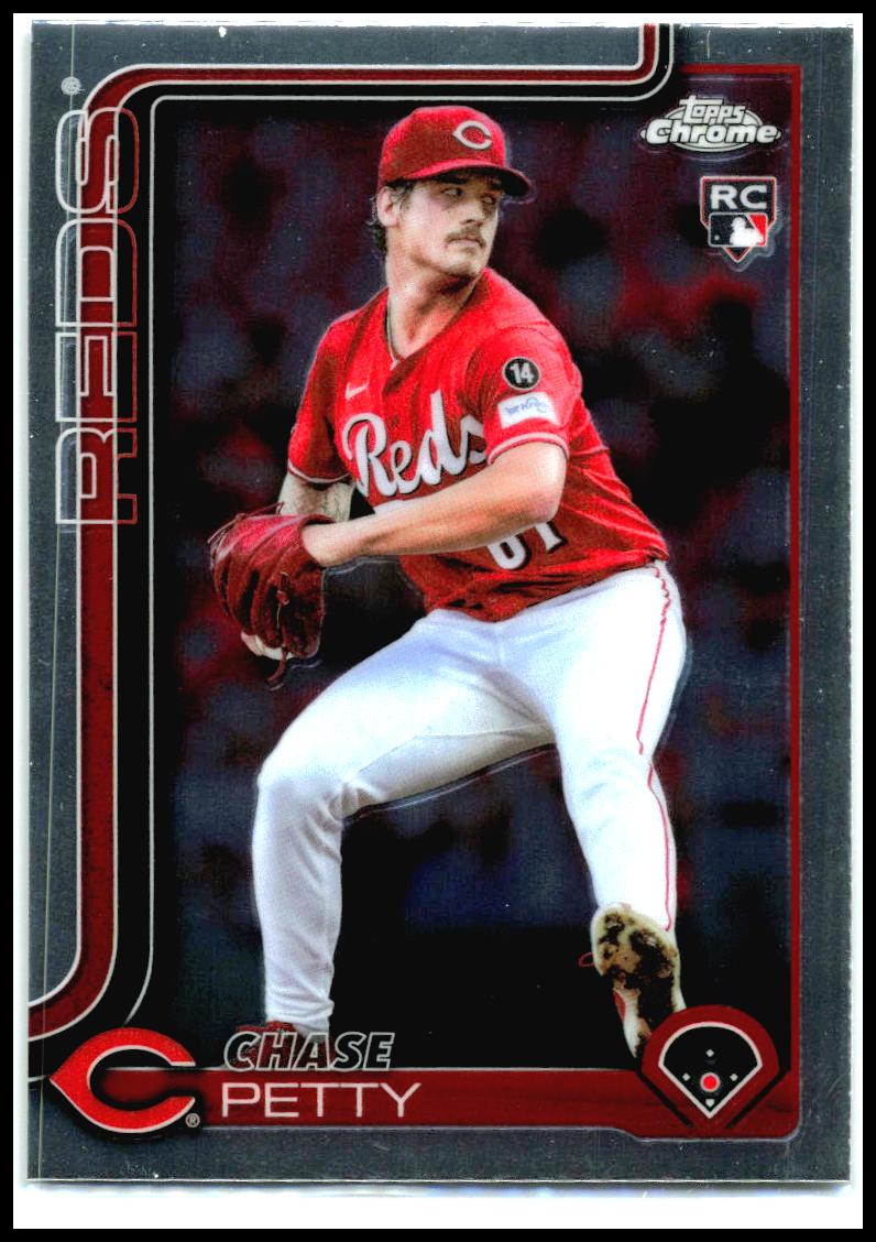 2025 Topps Chrome Update #USC97 Chase Petty Rookie Cincinnati Reds