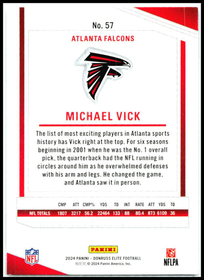 2024 Donruss Elite #57 Michael Vick Atlanta Falcons