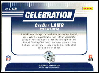 2024 Score Celebration #C-CLB CeeDee Lamb Dallas Cowboys
