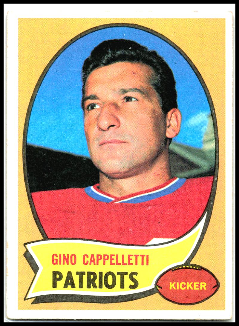 1970 Topps #7 Gino Cappelletti Boston Patriots