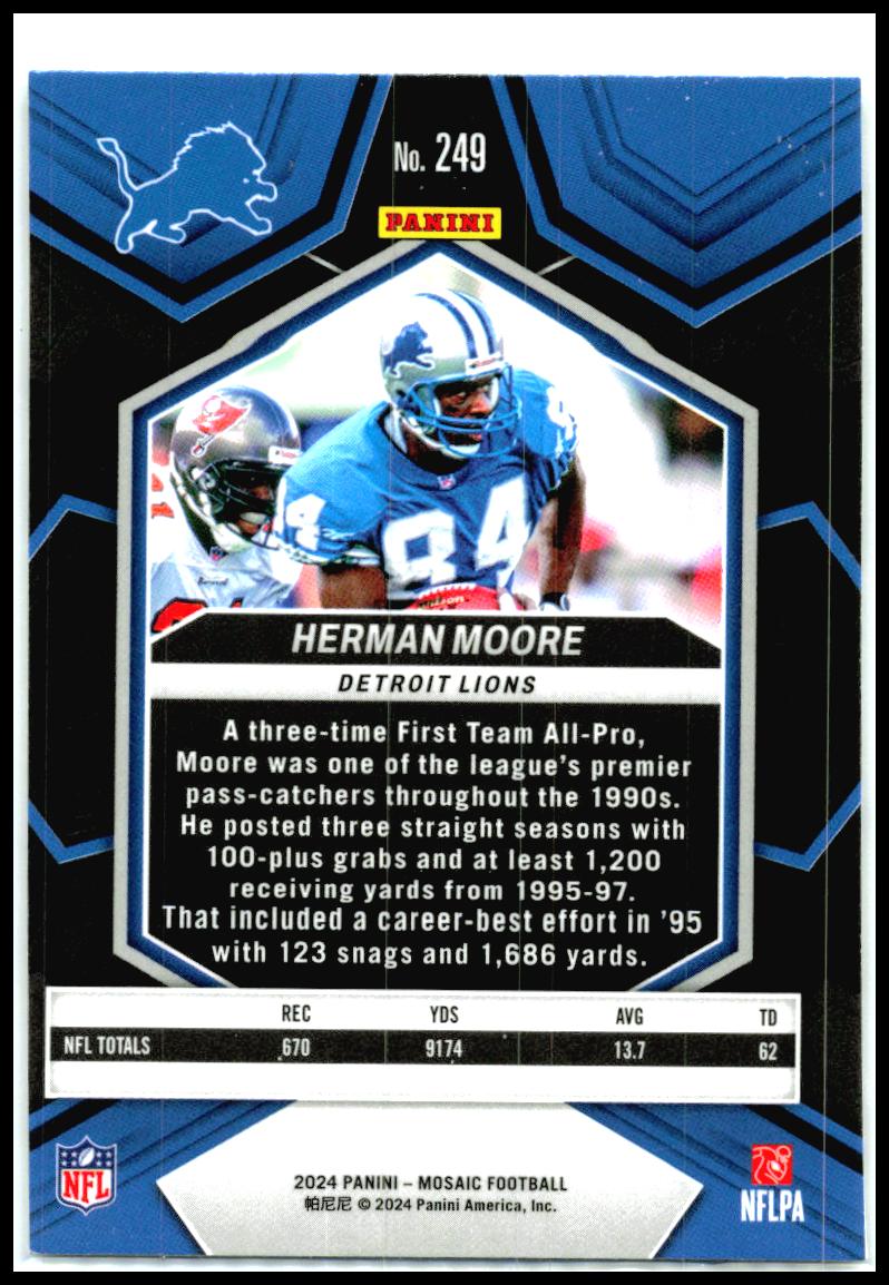 2024 Panini Mosaic #249 Herman Moore Detroit Lions