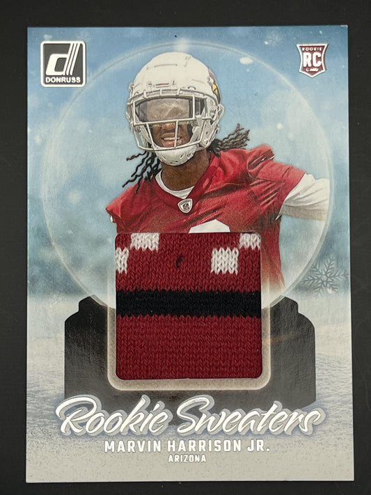 2024 Donruss Rookie Holiday Sweater #RHS-MHA Marvin Harrison Jr. Arizona