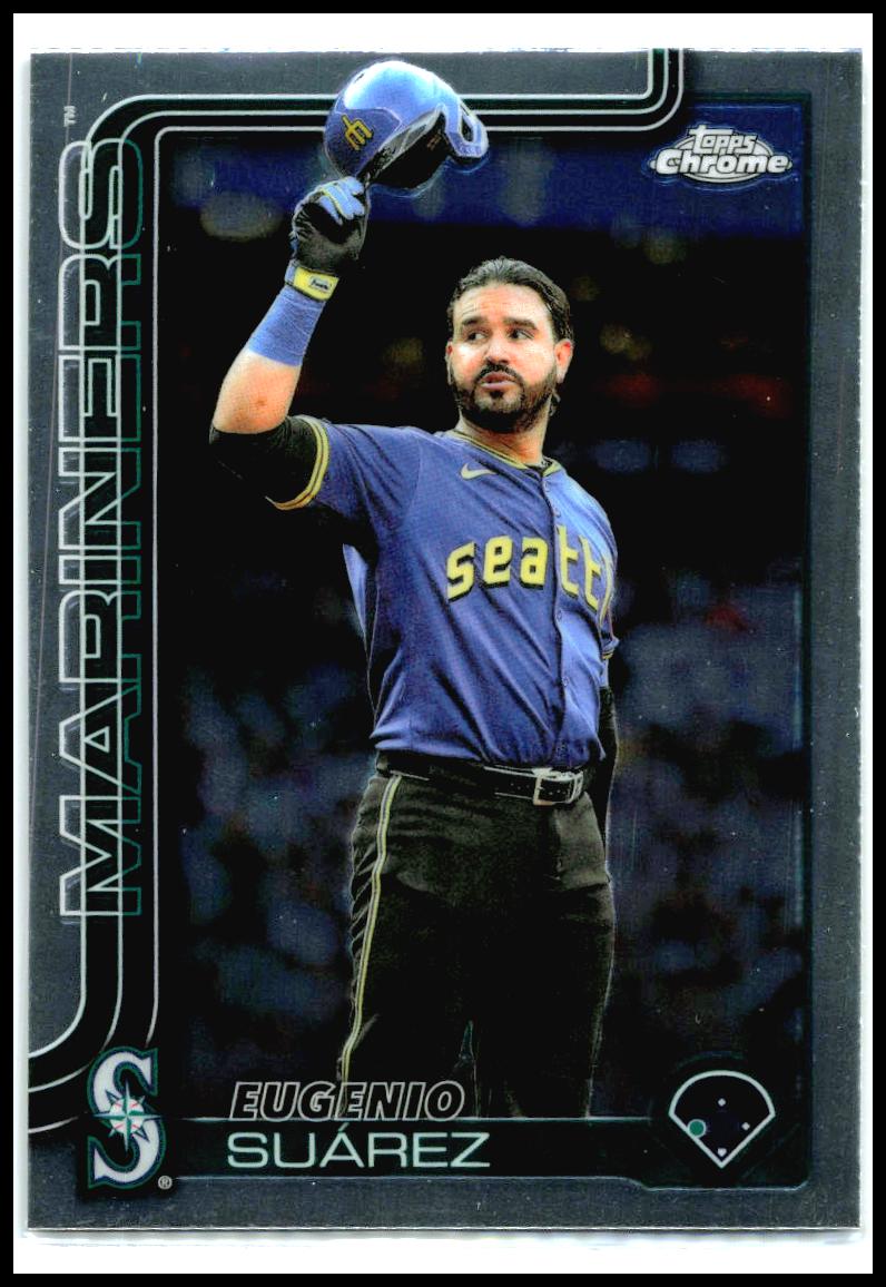 2025 Topps Chrome Update #USC125 Eugenio Suárez Seattle Mariners