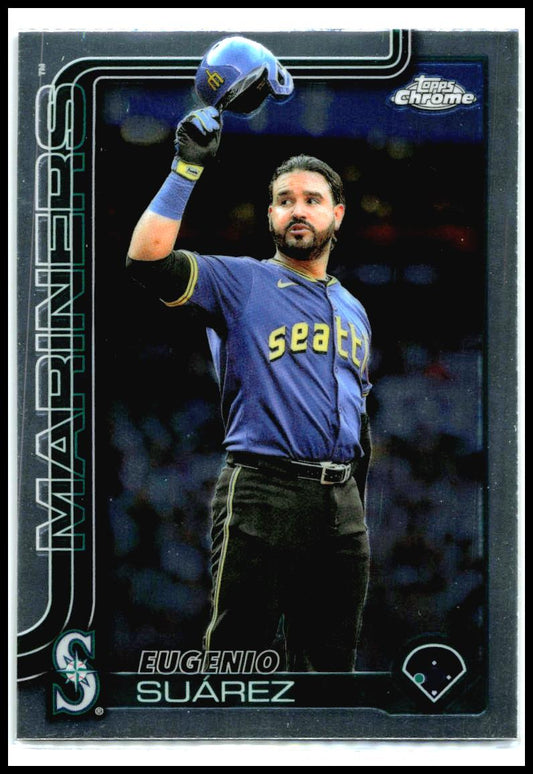 2025 Topps Chrome Update #USC125 Eugenio Suárez Seattle Mariners