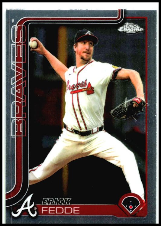 2025 Topps Chrome Update #USC89 Erick Fedde Atlanta Braves
