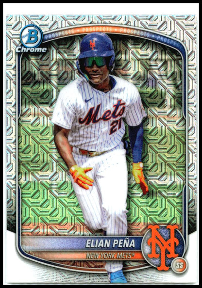 2025 Bowman Draft Chrome Mojo Refractor #BDC-115 Elian Peña New York Mets