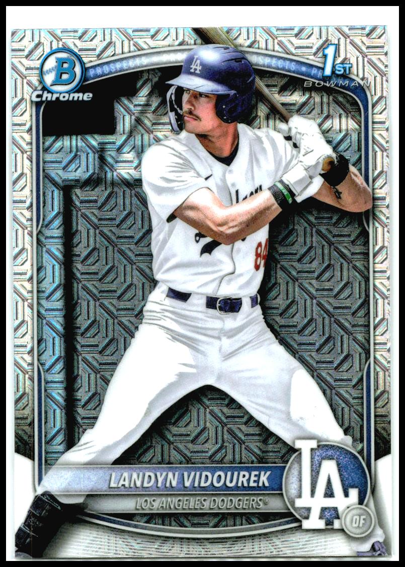 2025 Bowman Draft Chrome Mojo Refractor #BDC-158 Landyn Vidourek Dodgers