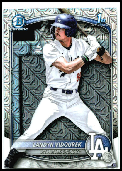 2025 Bowman Draft Chrome Mojo Refractor #BDC-158 Landyn Vidourek Dodgers